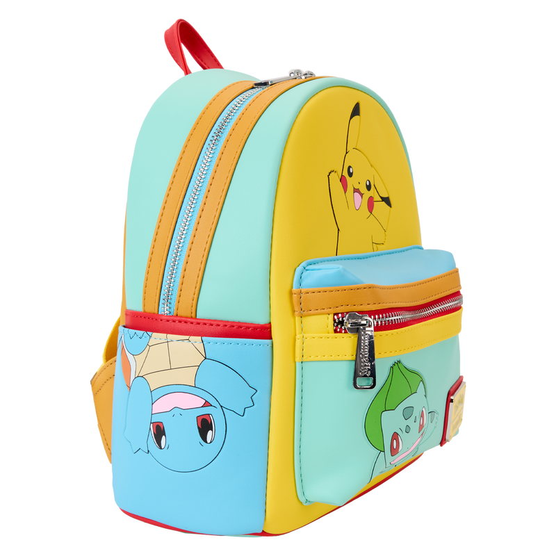 Chargez l&#39;image dans la visionneuse de la galerie, Loungefly Pokémon - Color Block Starters Mini Backpack
