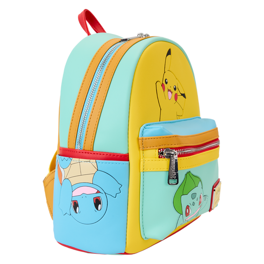 Loungefly Pokémon - Color Block Starters Mini Backpack