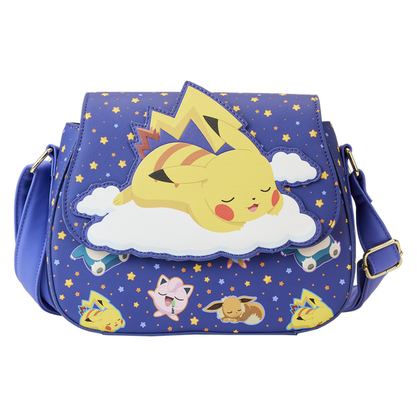 Pokemon - Sleeping Pikachu and Friends Crossbody Purse