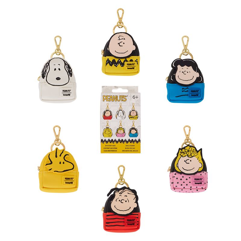 Chargez l'image dans la visionneuse de la galerie, Loungefly Peanuts - Characters Mystery Mini 1pc Backpack Keychain
