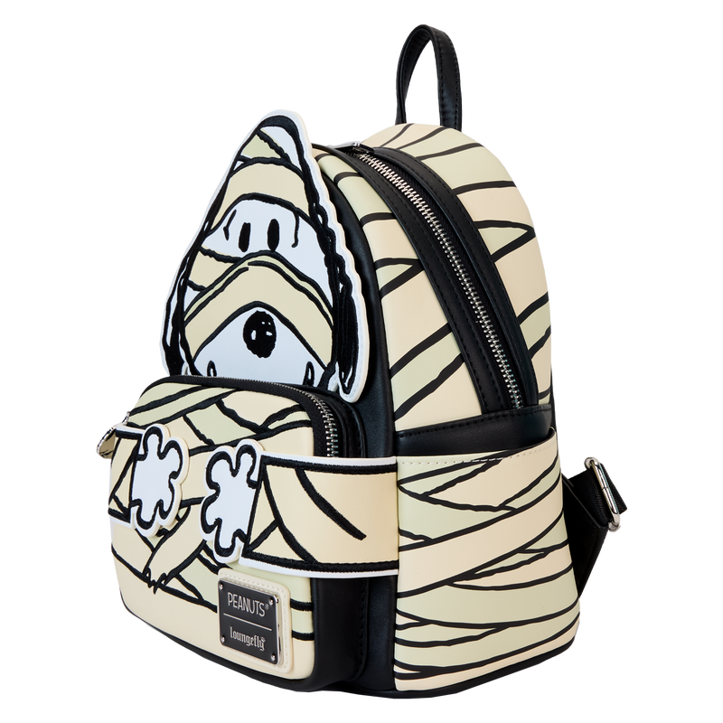 Chargez l&#39;image dans la visionneuse de la galerie, Loungefly Peanuts Snoopy - Mummy Cosplay Glow Mini Backpack
