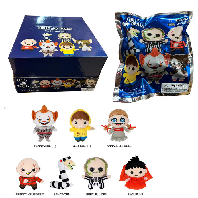 Load image into Gallery viewer, Monogram Warner Bross Horror Plush Bag Clip in Blind Bag Series 5
