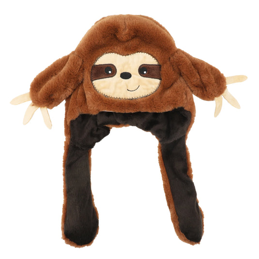 Bioworld Sloth Face - Youth Brown Hat With 3D Moveable Arms
