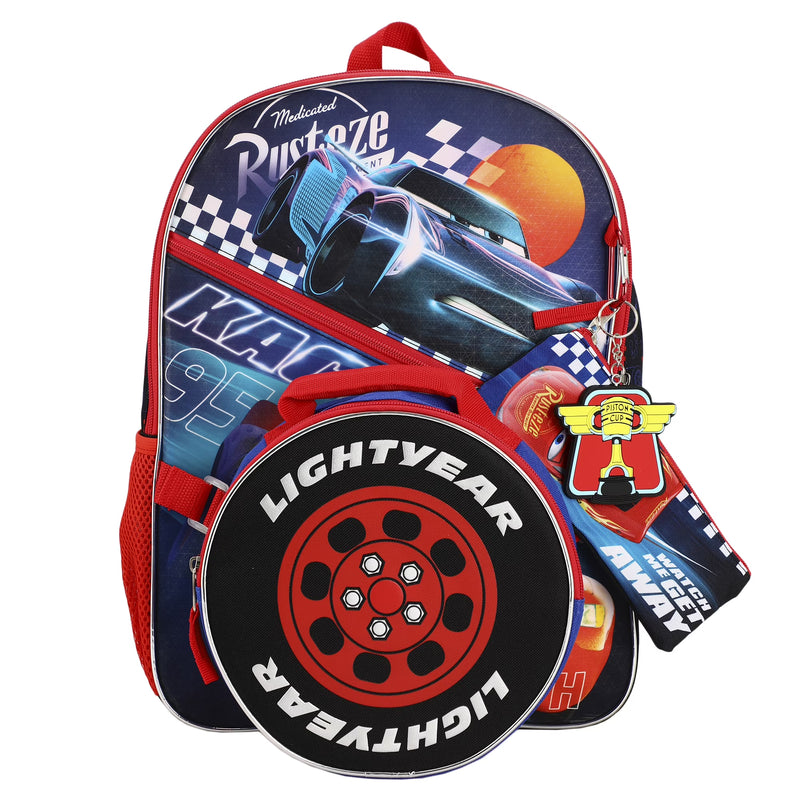 Chargez l'image dans la visionneuse de la galerie, Bioworld Disney Pixar Cars - Lightyear 5-Piece 16" Backpack With Lunch Kit
