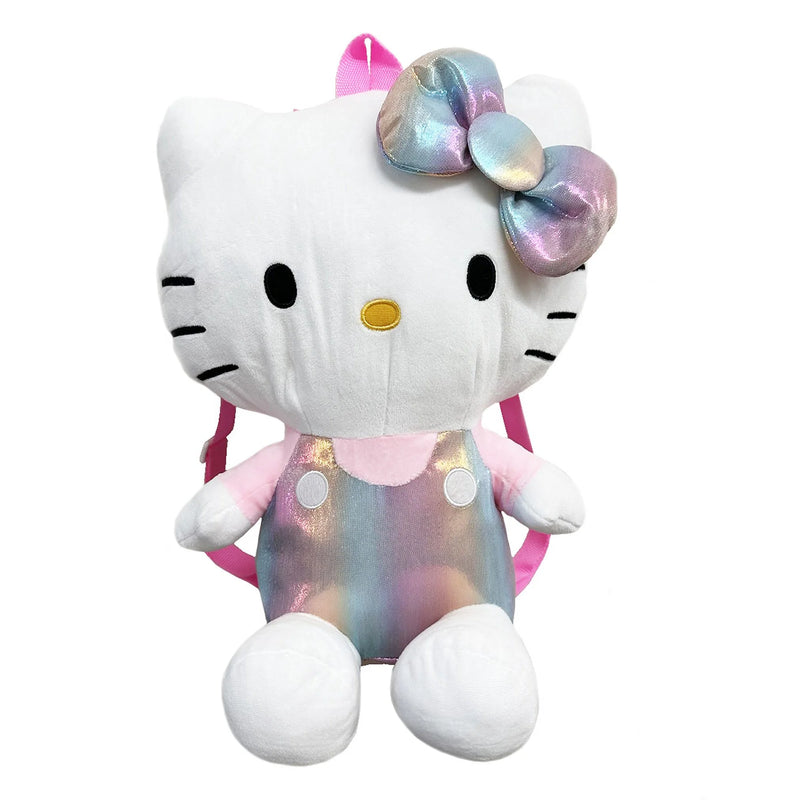 hello kitty backpack silver UPD Inc. Hello Kitty Shiny Pink 14 Plush Backpack – Kryptonite Character Store