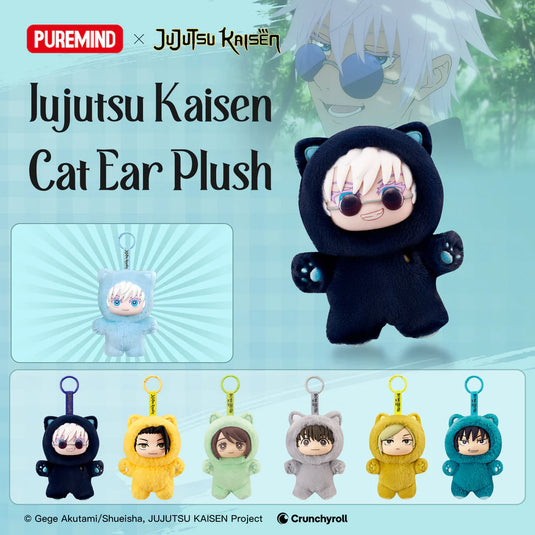 Puremind x Jujutsu Kaisen Cat Ear Plush Series Vinyl 1pc Plush Mystery Box