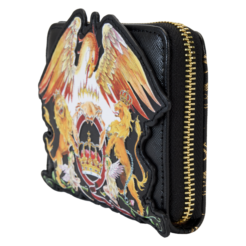 Load image into Gallery viewer, Queen Crest Logo Zip-Around Wallet, Loungefly
