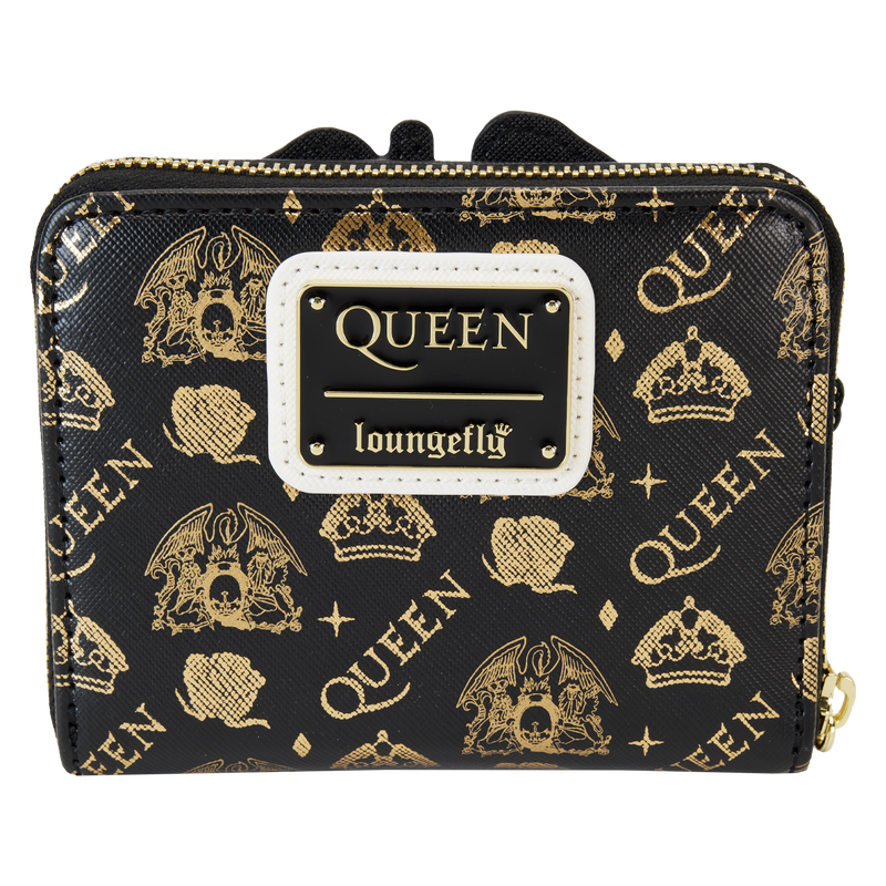 Load image into Gallery viewer, Queen Crest Logo Zip-Around Wallet, Loungefly
