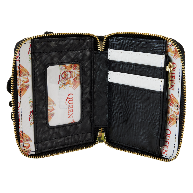 Load image into Gallery viewer, Queen Crest Logo Zip-Around Wallet, Loungefly
