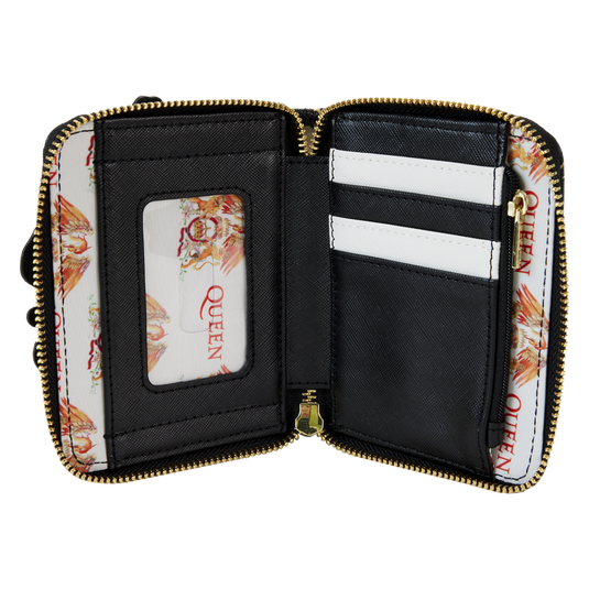 Queen Crest Logo Zip-Around Wallet, Loungefly