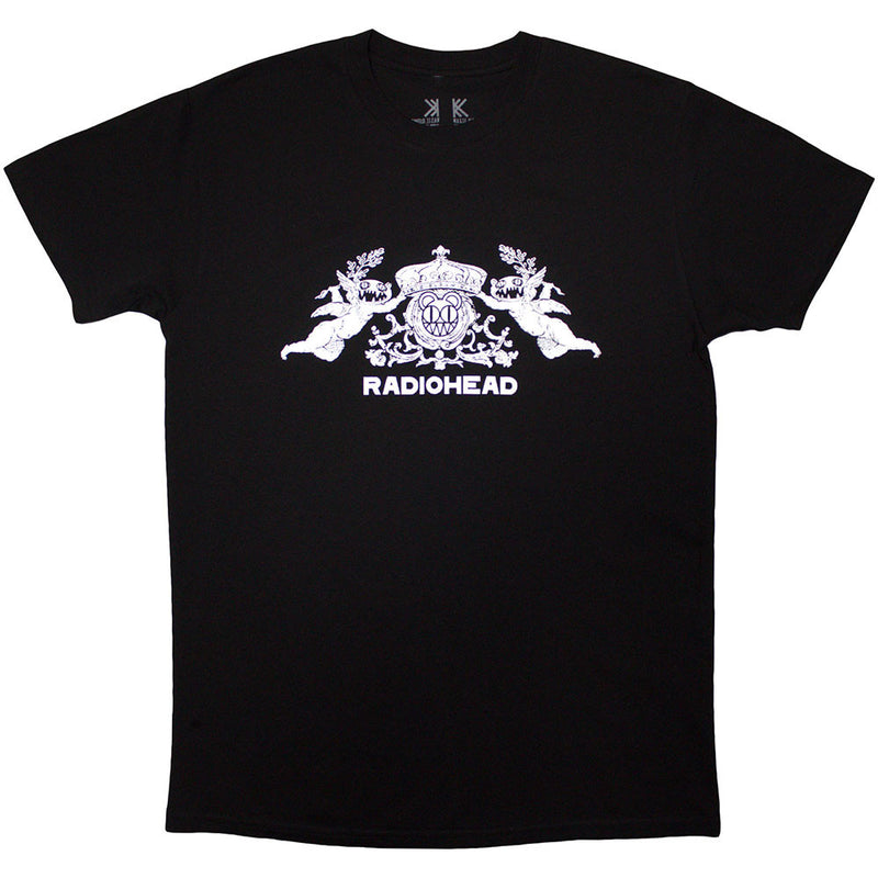 Cargue la imagen en el visor de la galería, Radiohead - Bearhead Crest Black Unisex T-Shirt
