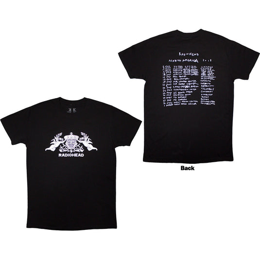 Radiohead - Bearhead Crest Black Unisex T-Shirt