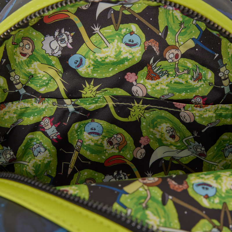 Cargue la imagen en el visor de la galería, Loungefly Rick &amp; Morty - Glow In the Dark Mini Backpack
