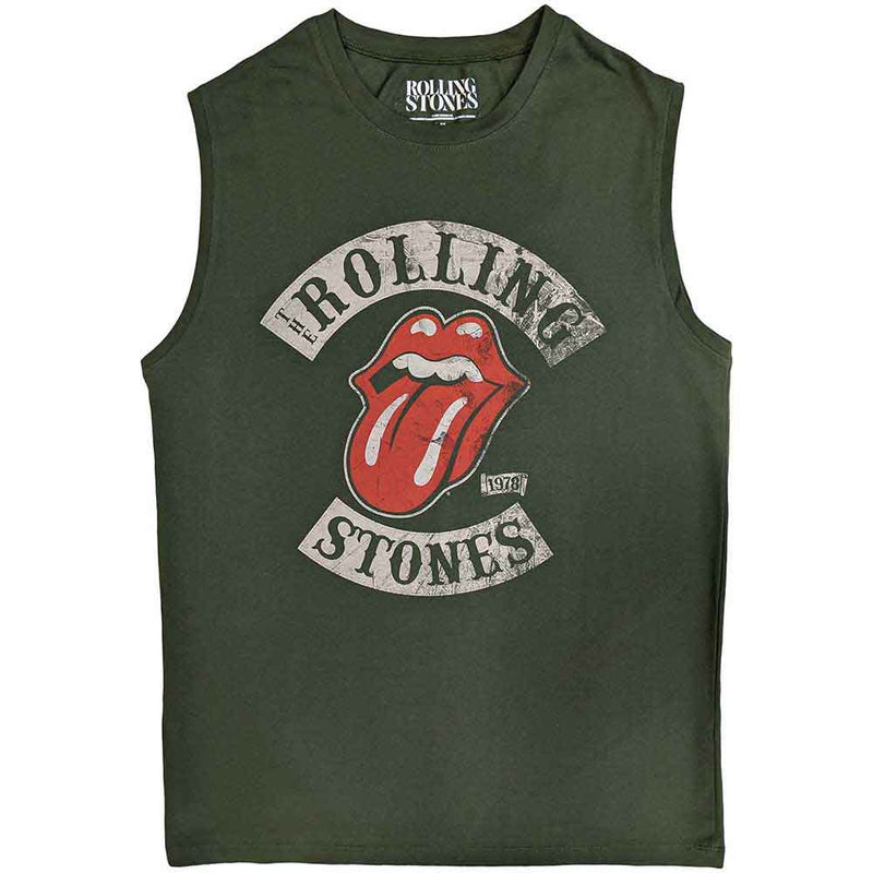 Chargez l'image dans la visionneuse de la galerie, The Rolling Stones - Tour 78 Green Unisex Tank Top
