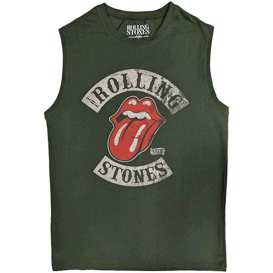 The Rolling Stones - Tour 78 Green Unisex Tank Top