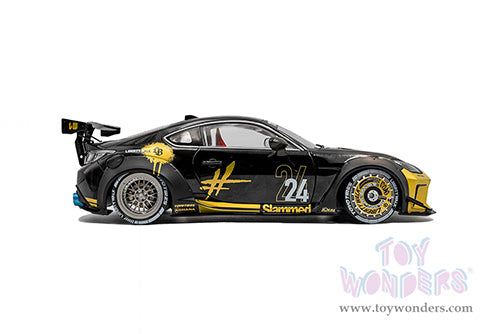 Cargue la imagen en el visor de la galería, Solido 2024 Toyota GR86 Liberty Walk Black &amp; Gold 1:18 Diecast Model Car
