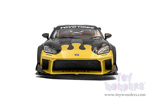 Cargue la imagen en el visor de la galería, Solido 2024 Toyota GR86 Liberty Walk Black &amp; Gold 1:18 Diecast Model Car
