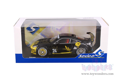 Cargue la imagen en el visor de la galería, Solido 2024 Toyota GR86 Liberty Walk Black &amp; Gold 1:18 Diecast Model Car
