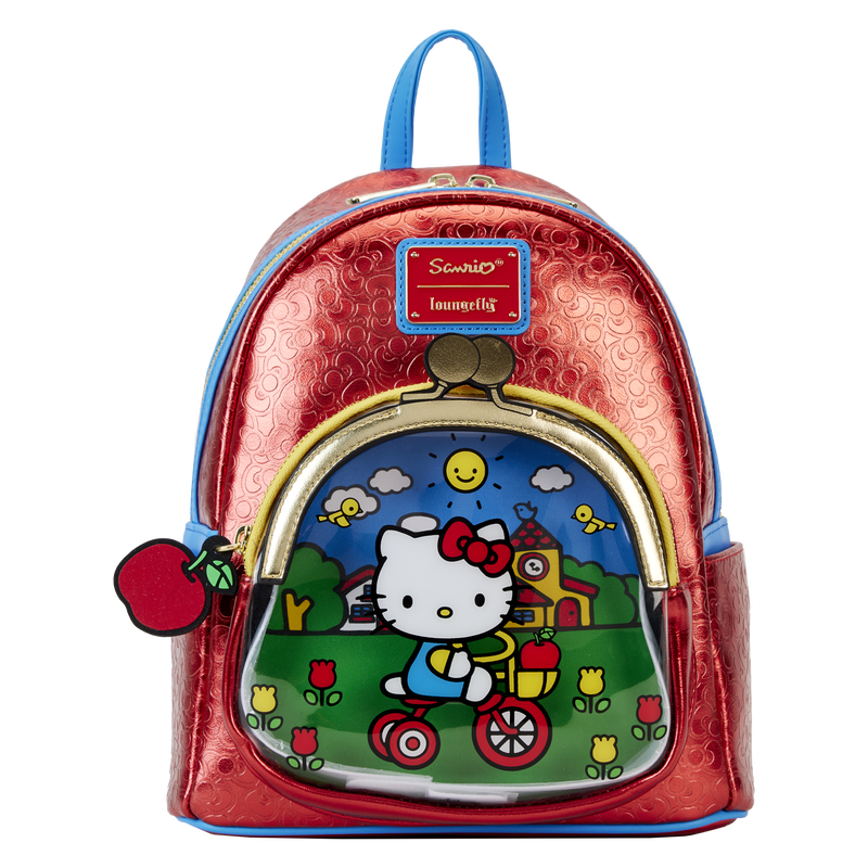 Chargez l&#39;image dans la visionneuse de la galerie, Loungefly Sanrio Hello Kitty 50th Anniversary Coin Bag Metallic Mini Backpack
