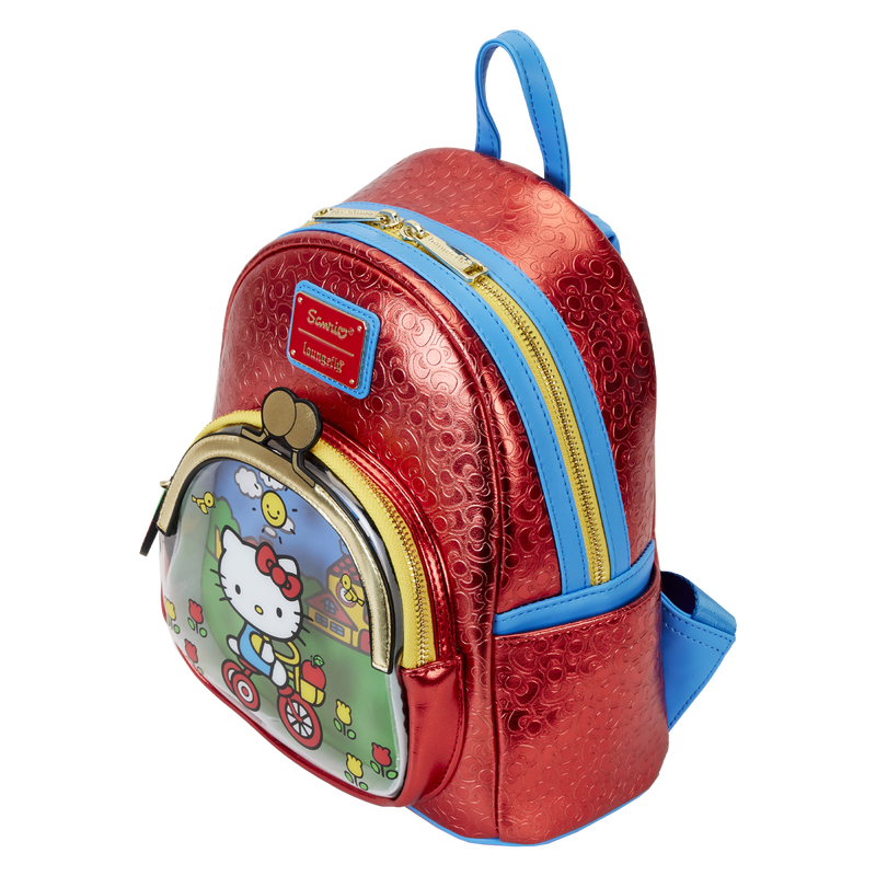 Chargez l&#39;image dans la visionneuse de la galerie, Loungefly Sanrio Hello Kitty 50th Anniversary Coin Bag Metallic Mini Backpack
