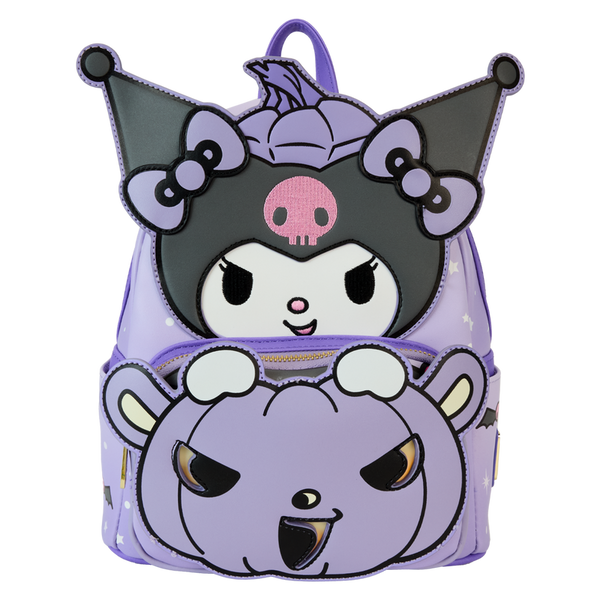 Sanrio Kuromi Pumpkin Light Up Glow Mini Backpack