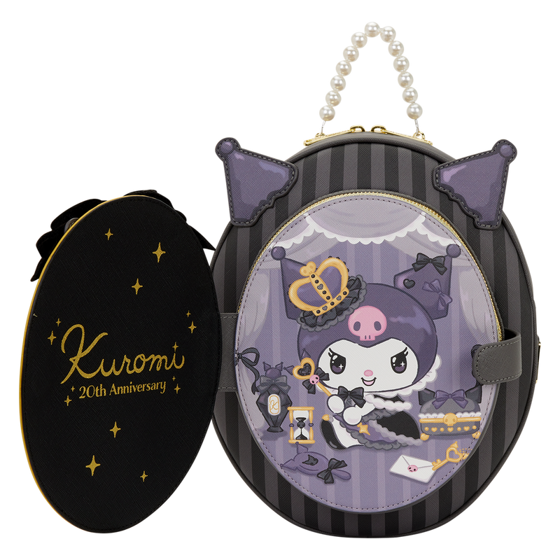 Cargue la imagen en el visor de la galería, Loungefly: Sanrio Kuromi 20th Anniversary Cameo Mini Backpack
