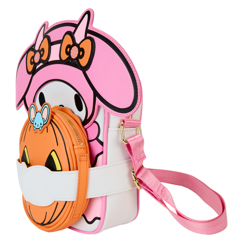 Chargez l&#39;image dans la visionneuse de la galerie, Loungefly Sanrio My Melody Pumpkin Crossbuddies® Cosplay Crossbody Bag with Coin Bag
