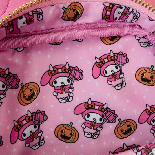 Loungefly Sanrio My Melody Pumpkin Crossbuddies® Cosplay Crossbody Bag with Coin Bag