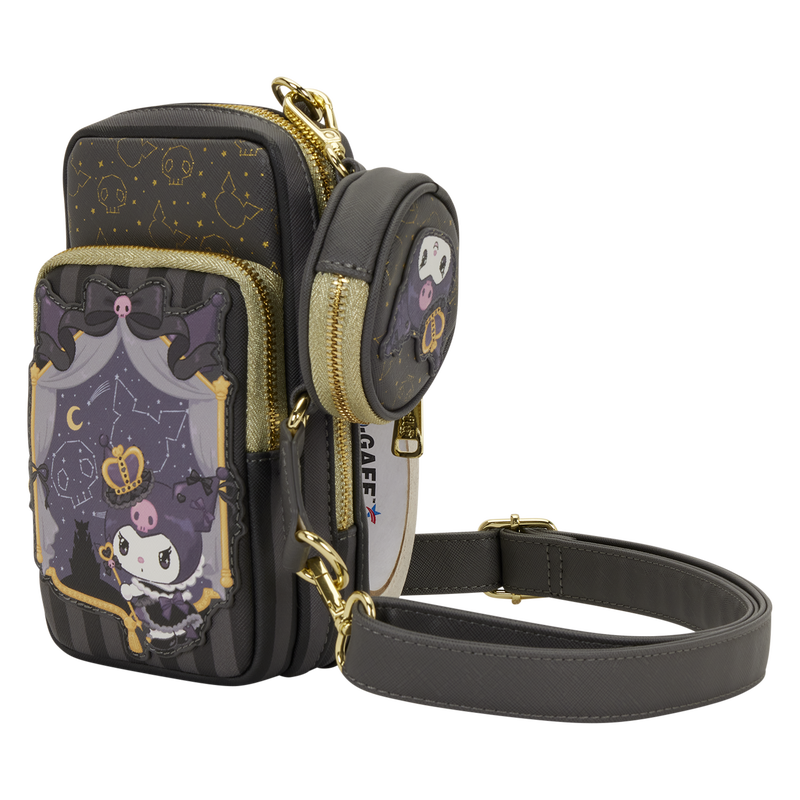 Cargue la imagen en el visor de la galería, Loungefly - Sanrio Kuromi Cell Phone Crossbody Bag
