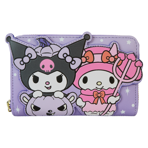 Sanrio Kuromi & My Melody Glow Zip Around Wallet