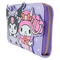 Sanrio Kuromi & My Melody Glow Zip Around Wallet