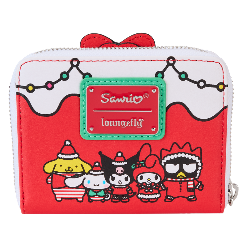 Chargez l&#39;image dans la visionneuse de la galerie, Loungefly Sanrio: Hello Kitty &amp; Friends - Holiday Wreath Zip Around Wallet
