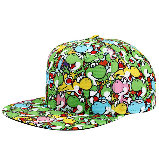Bioworld Super Mario Brothers - Yoshi All Over Print snapback Hat