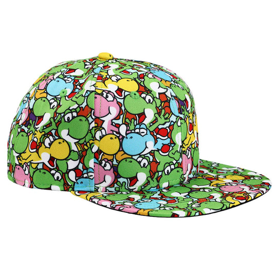 Bioworld Super Mario Brothers - Yoshi All Over Print snapback Hat