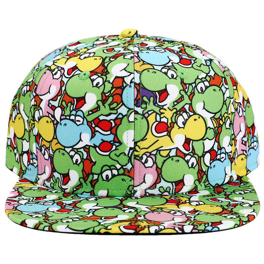 Bioworld Super Mario Brothers - Yoshi All Over Print snapback Hat