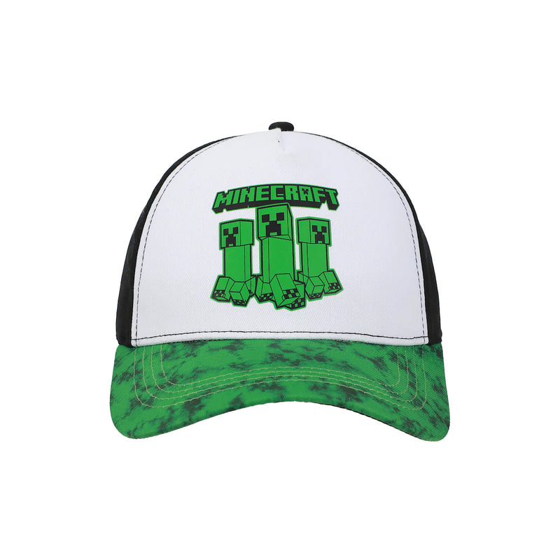Chargez l'image dans la visionneuse de la galerie, Bioworld Minecraft - Creepers Logo Youth Colorblock Traditional Adjustable Hat
