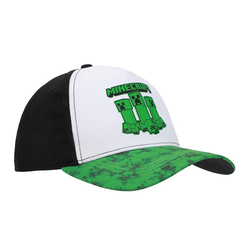 Chargez l'image dans la visionneuse de la galerie, Bioworld Minecraft - Creepers Logo Youth Colorblock Traditional Adjustable Hat

