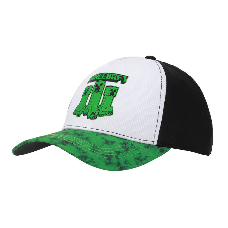 Chargez l'image dans la visionneuse de la galerie, Bioworld Minecraft - Creepers Logo Youth Colorblock Traditional Adjustable Hat
