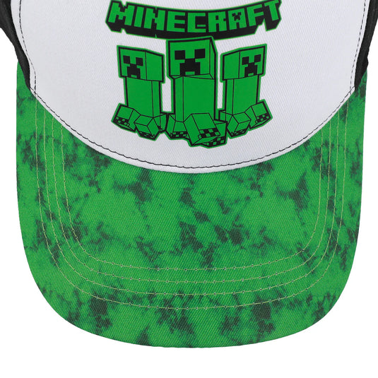 Bioworld Minecraft - Creepers Logo Youth Colorblock Traditional Adjustable Hat