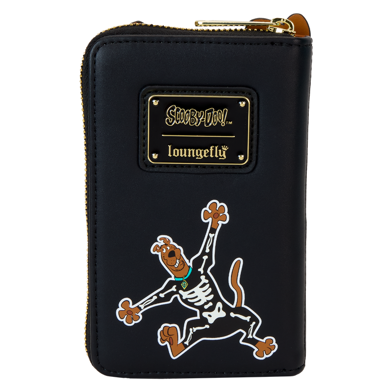 Chargez l&#39;image dans la visionneuse de la galerie, Loungefly Scooby-Doo Skeleton Cosplay Glow Zip Around Wallet
