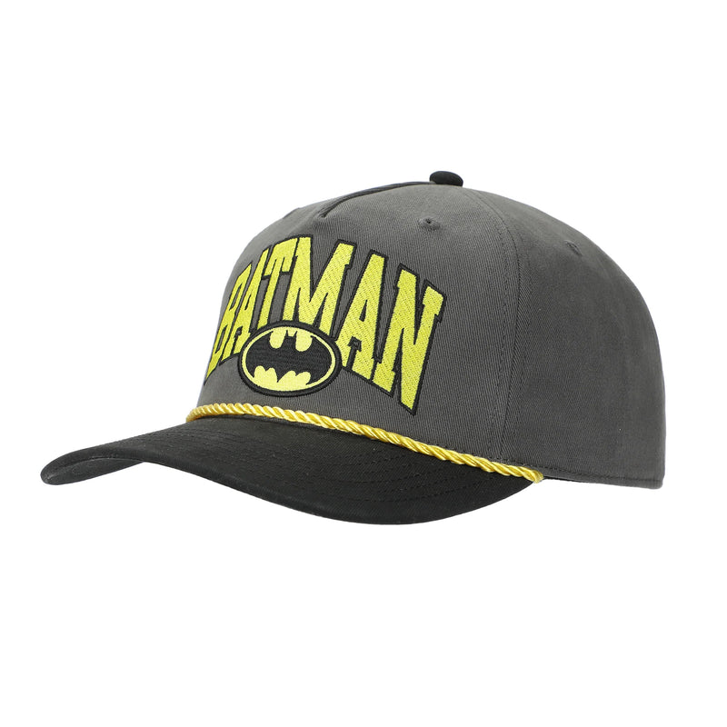 Load image into Gallery viewer, DC Comics: The Batman - Embroidered Logo Pre-Curved Bill Snapback Hat
