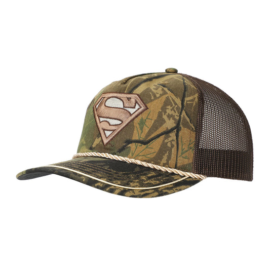 DC Comics: Superman - Embroidered Logo Camouflage Retro Trucker Hat