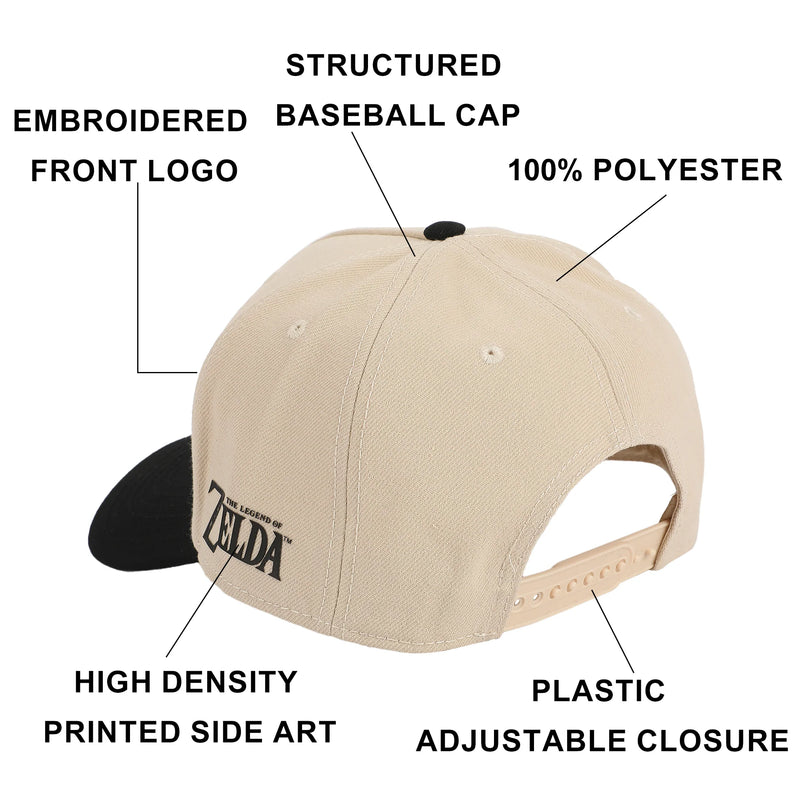 Chargez l'image dans la visionneuse de la galerie, Bioworld The Legend of Zelda - Hylian Shield Embroidered Snapback Hat
