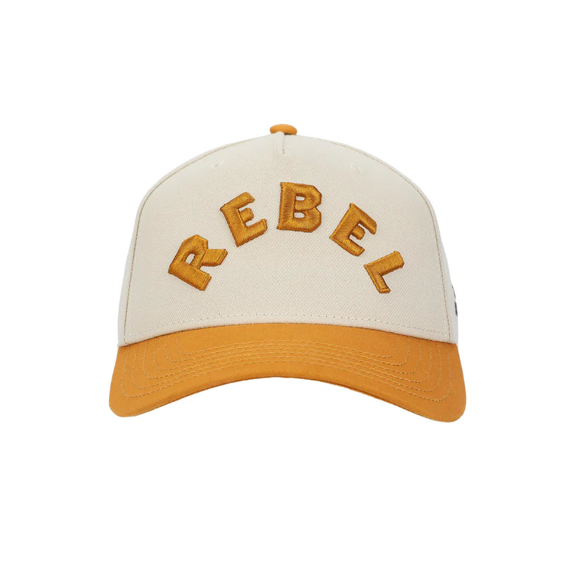 Cargue la imagen en el visor de la galería, Star Wars - Rebel Men's Off-white &amp; Orange A-Frame Snapback Hat
