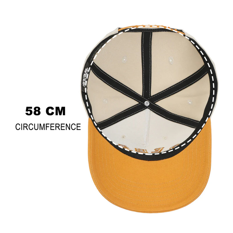 Cargue la imagen en el visor de la galería, Star Wars - Rebel Men's Off-white &amp; Orange A-Frame Snapback Hat
