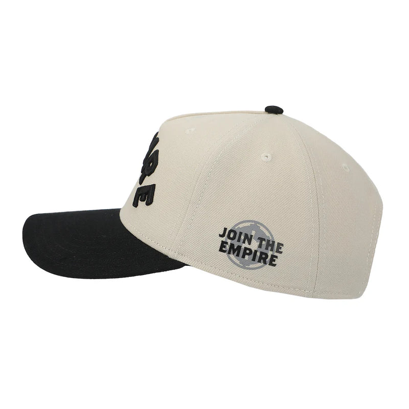 Cargue la imagen en el visor de la galería, Bioworld Star Wars - Empire Men's White &amp; Black A-Frame Snapback Hat
