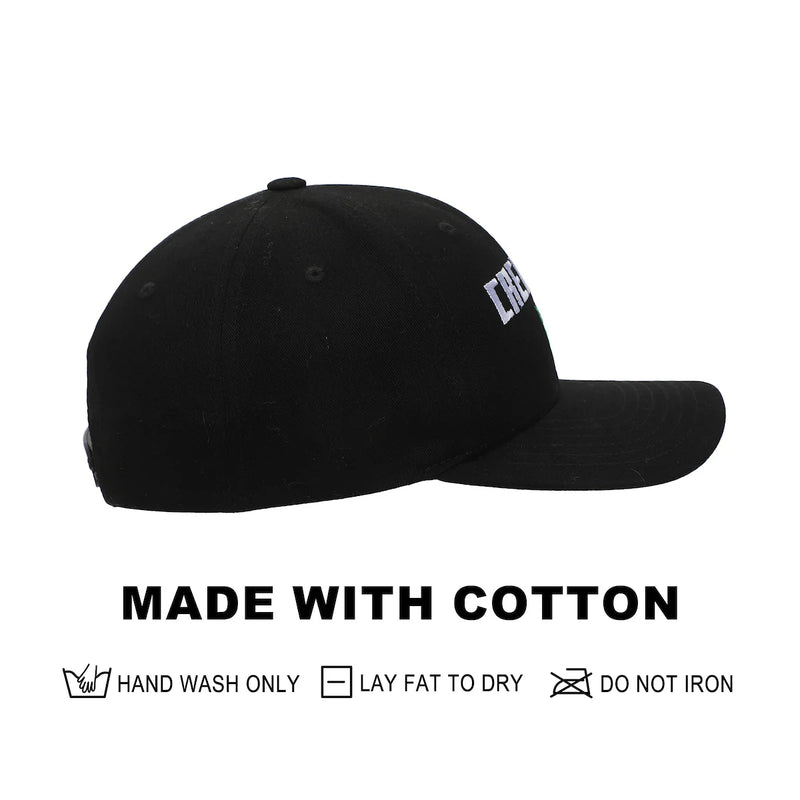 Load image into Gallery viewer, Minecraft - Logo Creeper Adult Black Traditional Adjustable Snapback Hat
