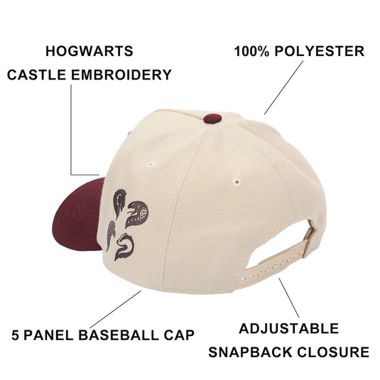 Bioworld Harry Potter - Hogwarts Castle White A-Frame Baseball Hat
