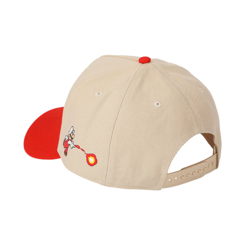 Load image into Gallery viewer, Super Mario Bros - Fire Mario White &amp; Red Retro Grandpa Snapback Hat
