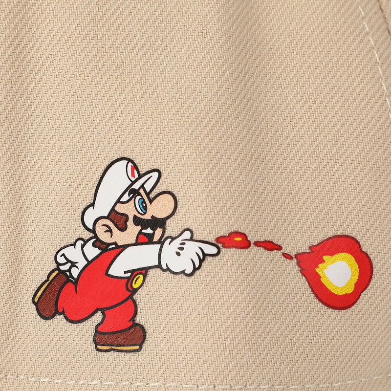 Load image into Gallery viewer, Super Mario Bros - Fire Mario White &amp; Red Retro Grandpa Snapback Hat
